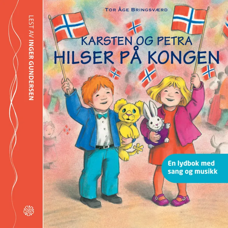Omslag Karsten og Petra hilser på kongen av Tor Åge Bringsværd (CD)