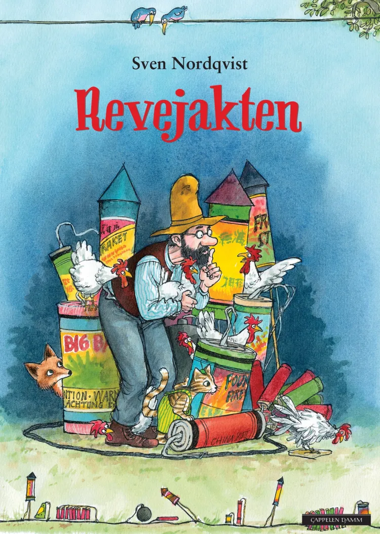 Omslag Gubben og katten - Revejakten av Sven Nordqvist (Innbundet)