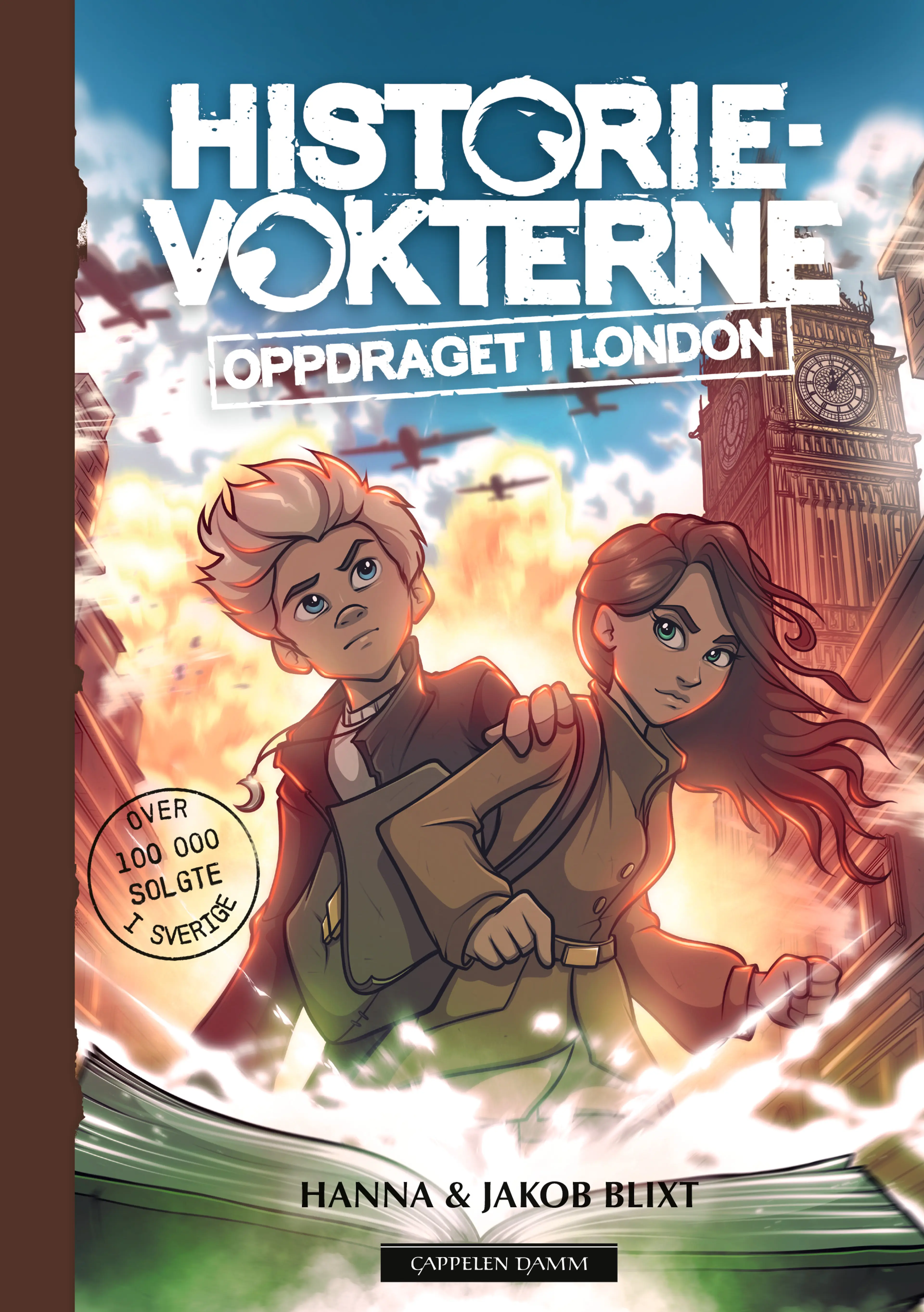 Omslag Historievokterne: Oppdraget i London av Hanna og Jakob Blixt (Innbundet)