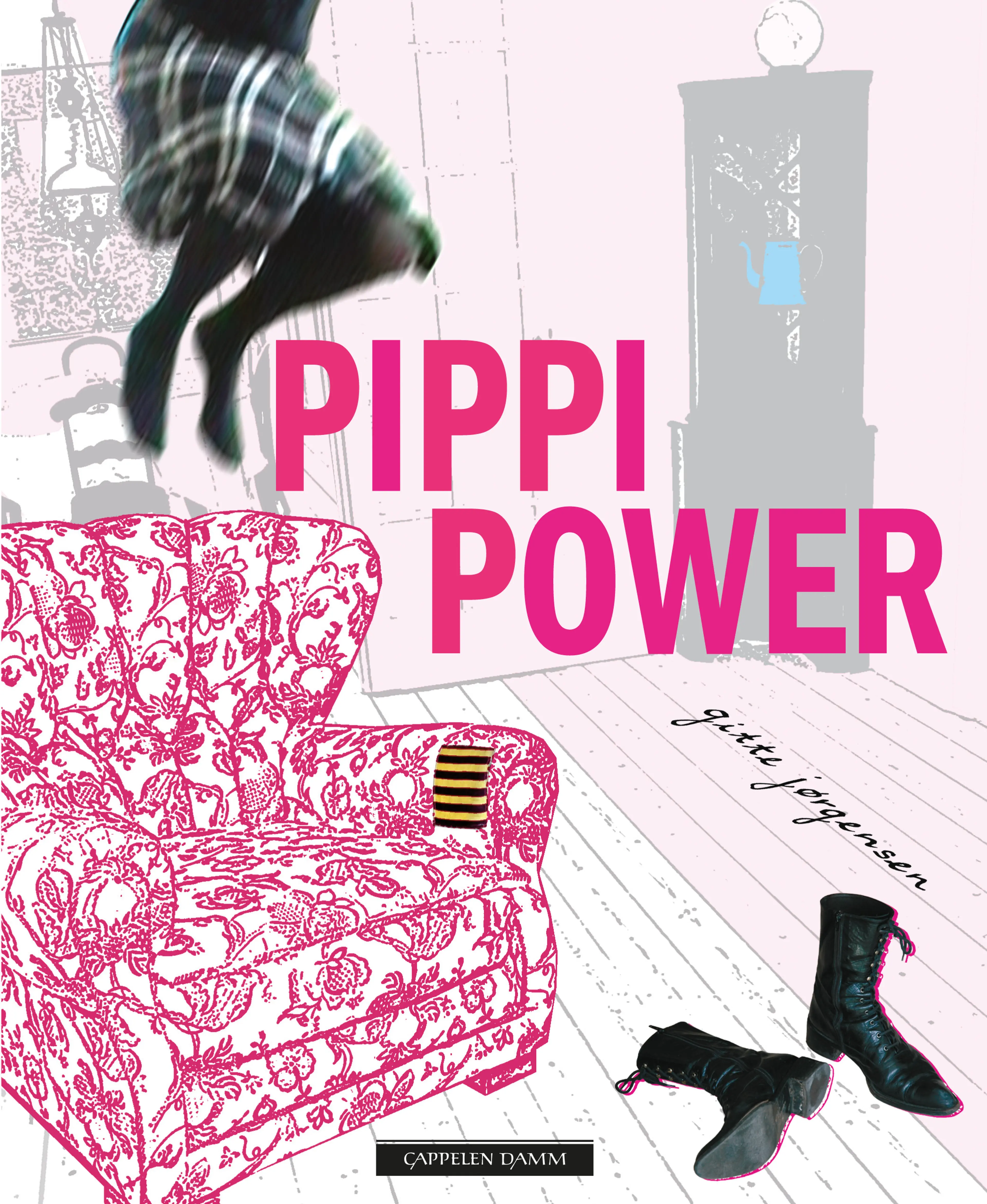 Omslag Pippi power av Gitte Jørgensen (Innbundet)