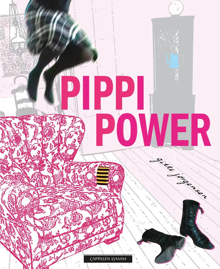 Omslag Pippi power av Gitte Jørgensen (Innbundet)