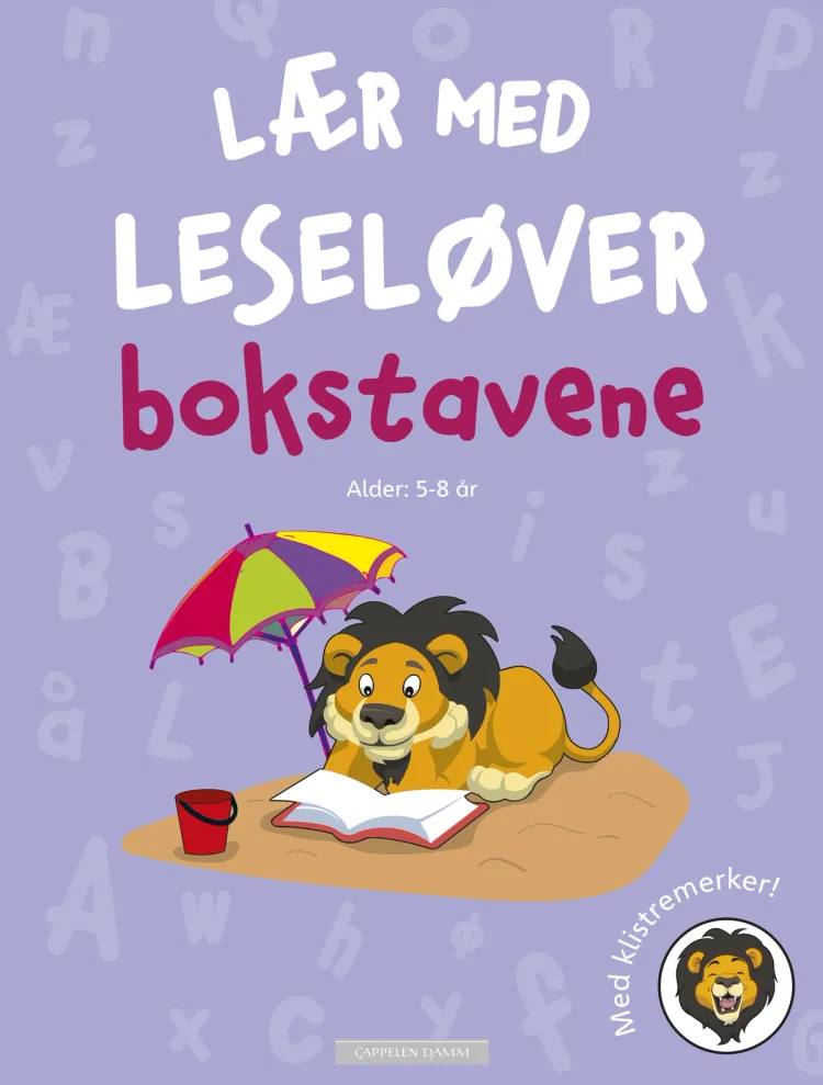 Omslag Lær med leseløver - bokstavene (Heftet)