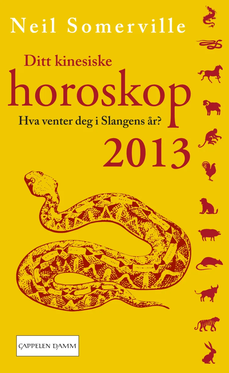 Omslag Ditt kinesiske horoskop 2013 av Neil Somerville (Heftet)
