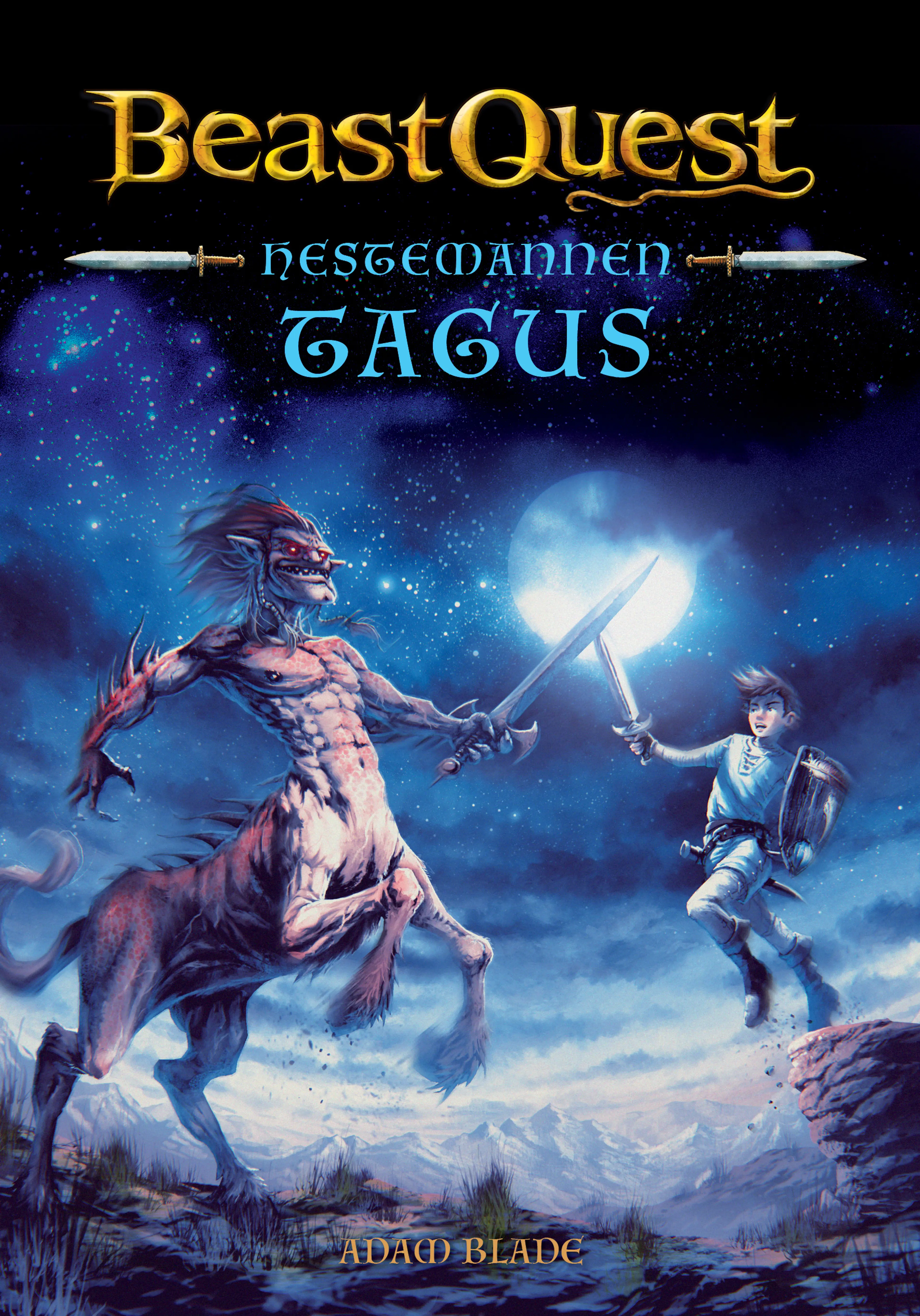 Omslag Beast Quest 4 Hestemannen Tagus av Adam Blade (Innbundet)