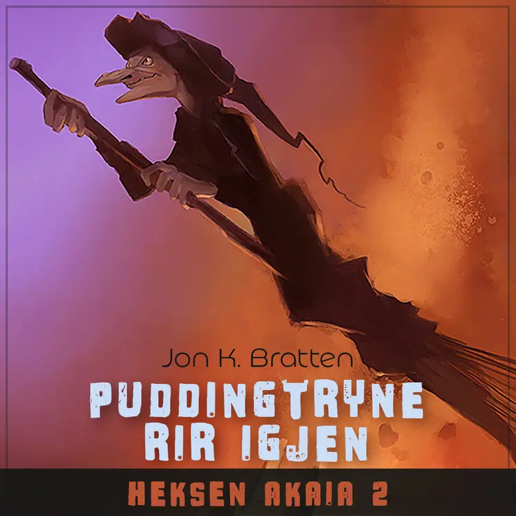 Omslag Puddingtryne rir igjen av Jon K. Bratten (Lydbok)