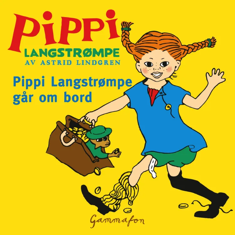 Omslag Pippi går om bord av Astrid Lindgren (Lydbok)
