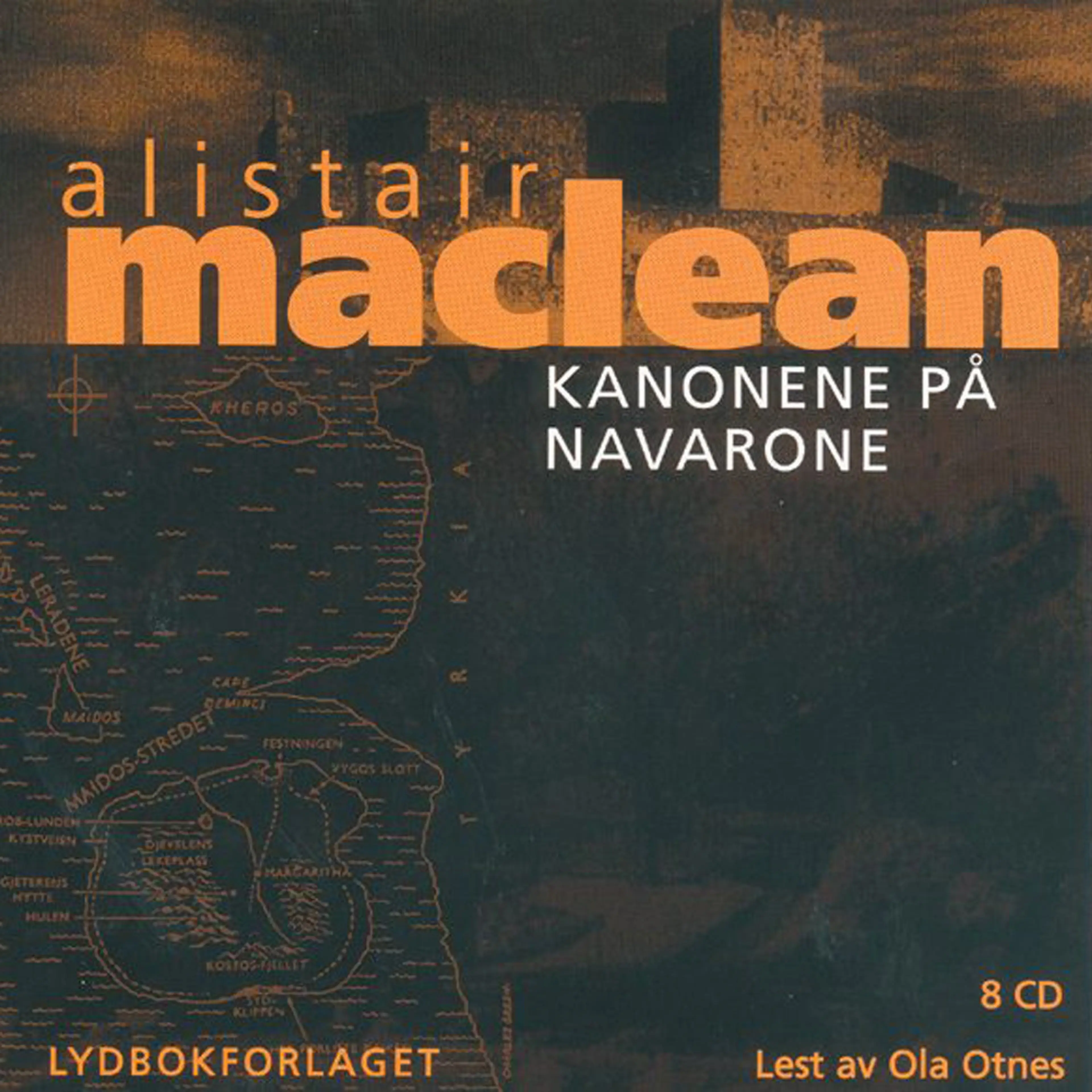 Omslag Kanonene på Navarone av Alistair MacLean (Lydbok)
