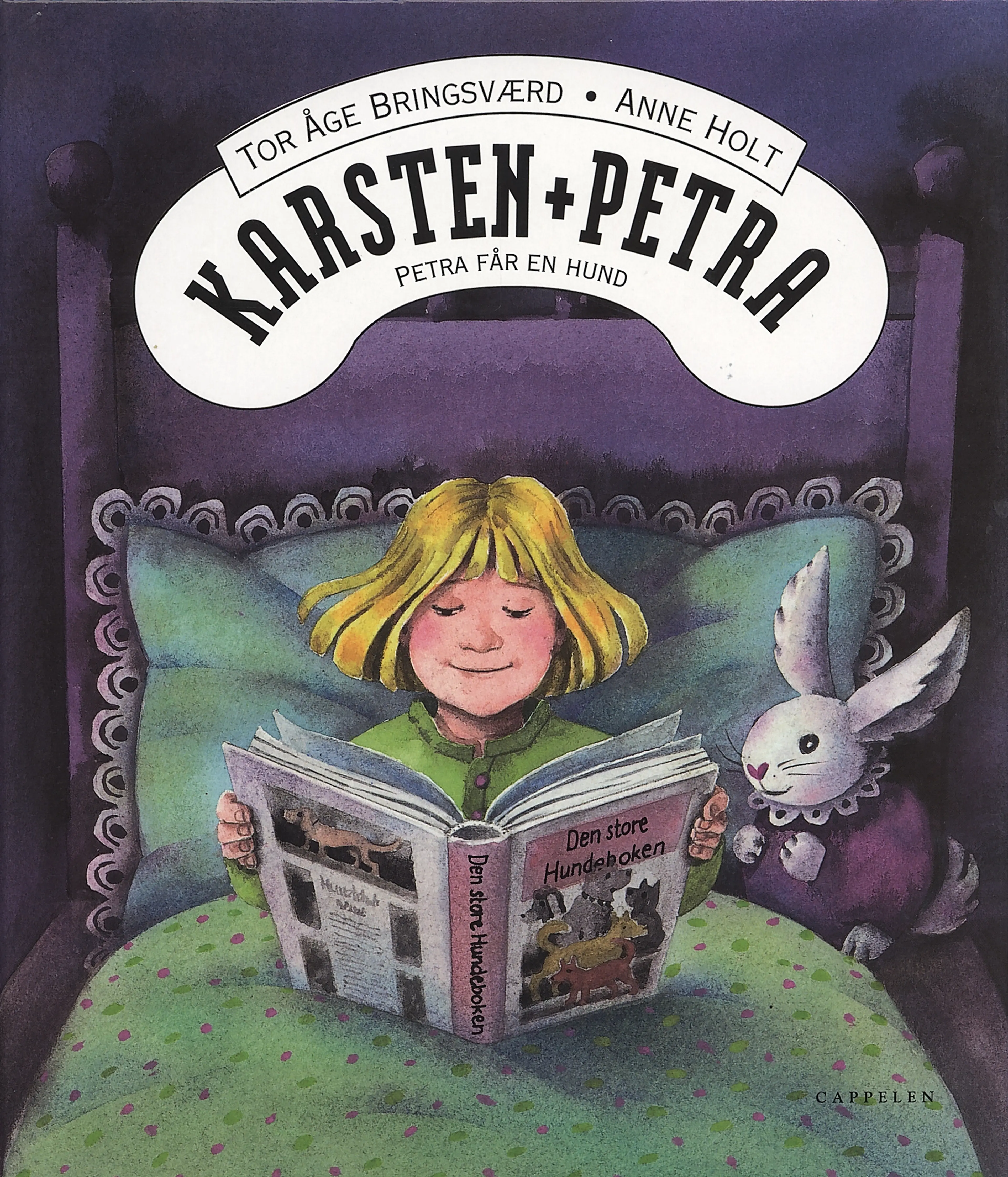 Omslag Karsten og Petra: Petra får en hund av Tor Åge Bringsværd (Innbundet)