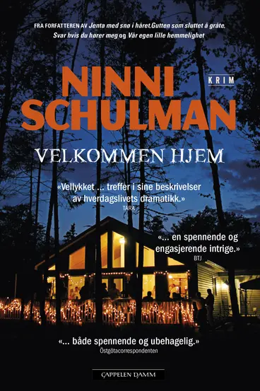 Omslag Velkommen hjem av Ninni Schulman (Innbundet)