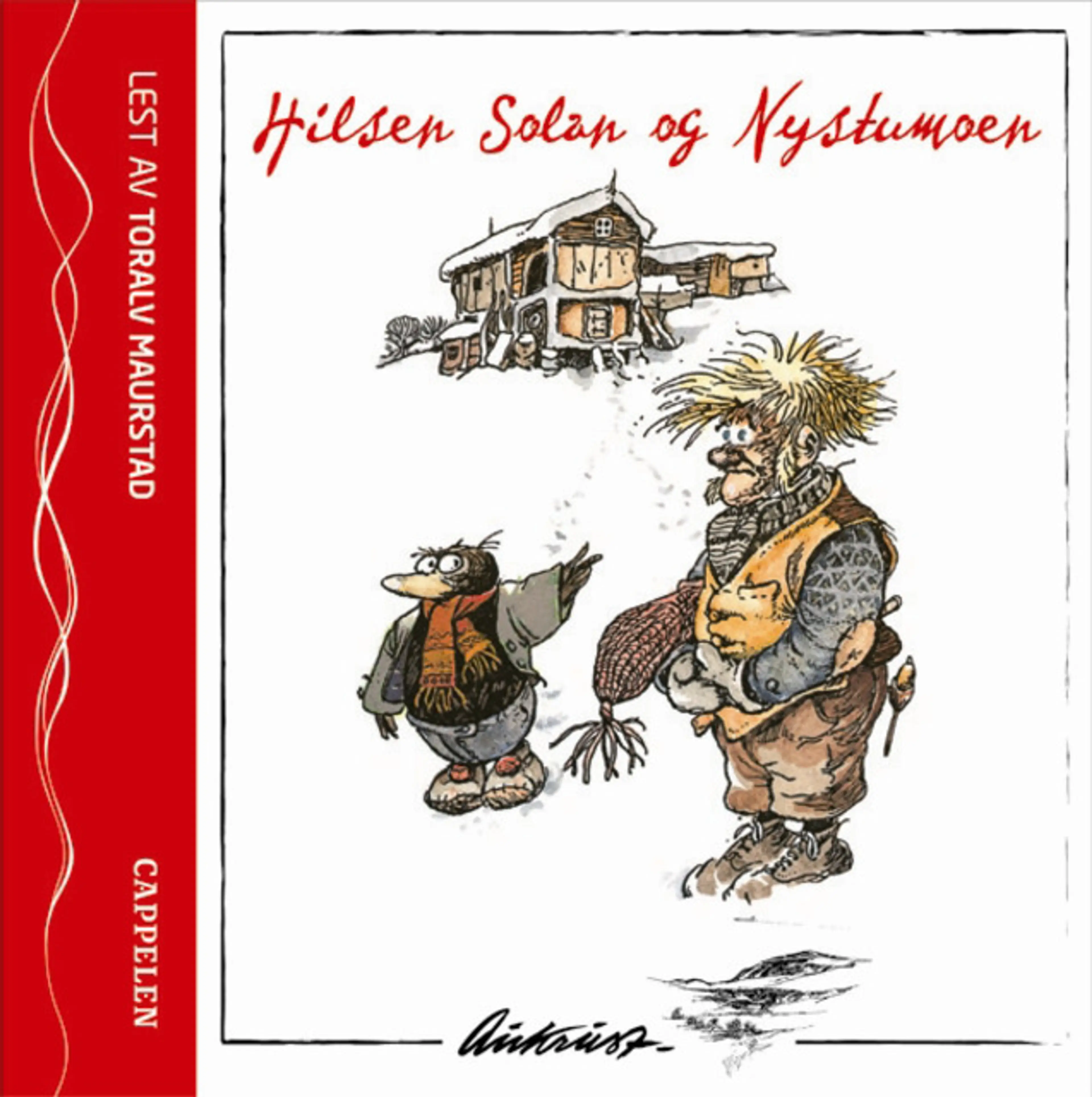Omslag Hilsen Solan og Nystumoen av Kjell Aukrust (Lydbok)