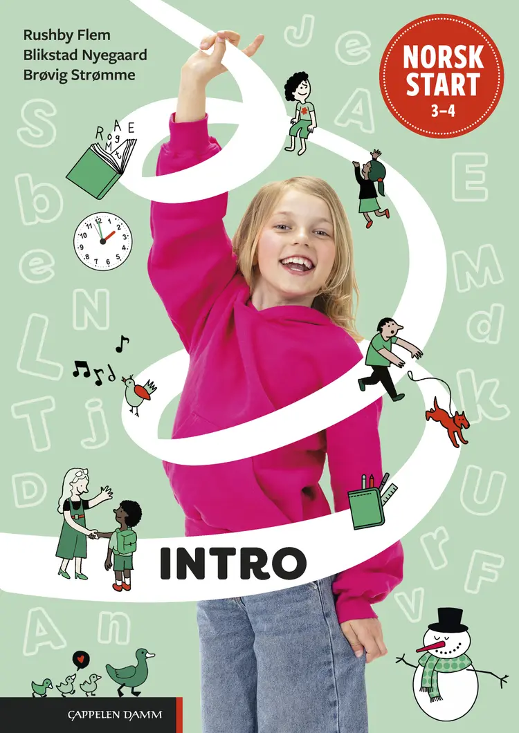 Omslag Norsk start 3–4 Intro Les og skriv (LK 20) av Nina Rushby Flem, Marie Brøvig Strømme og Sara Blikstad Nyegaard (Heftet)