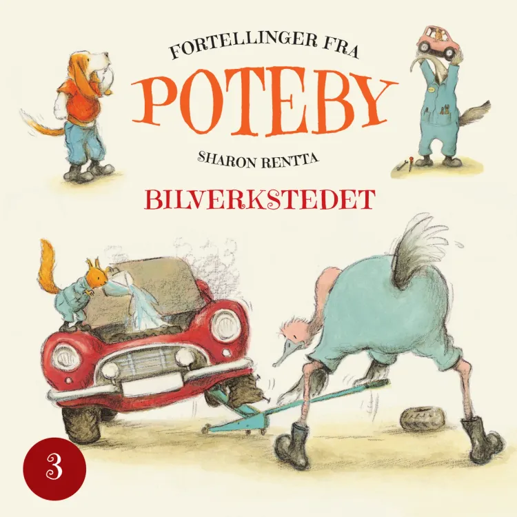 Omslag Poteby - Bilverkstedet av Sharon Rentta (Lydbok)