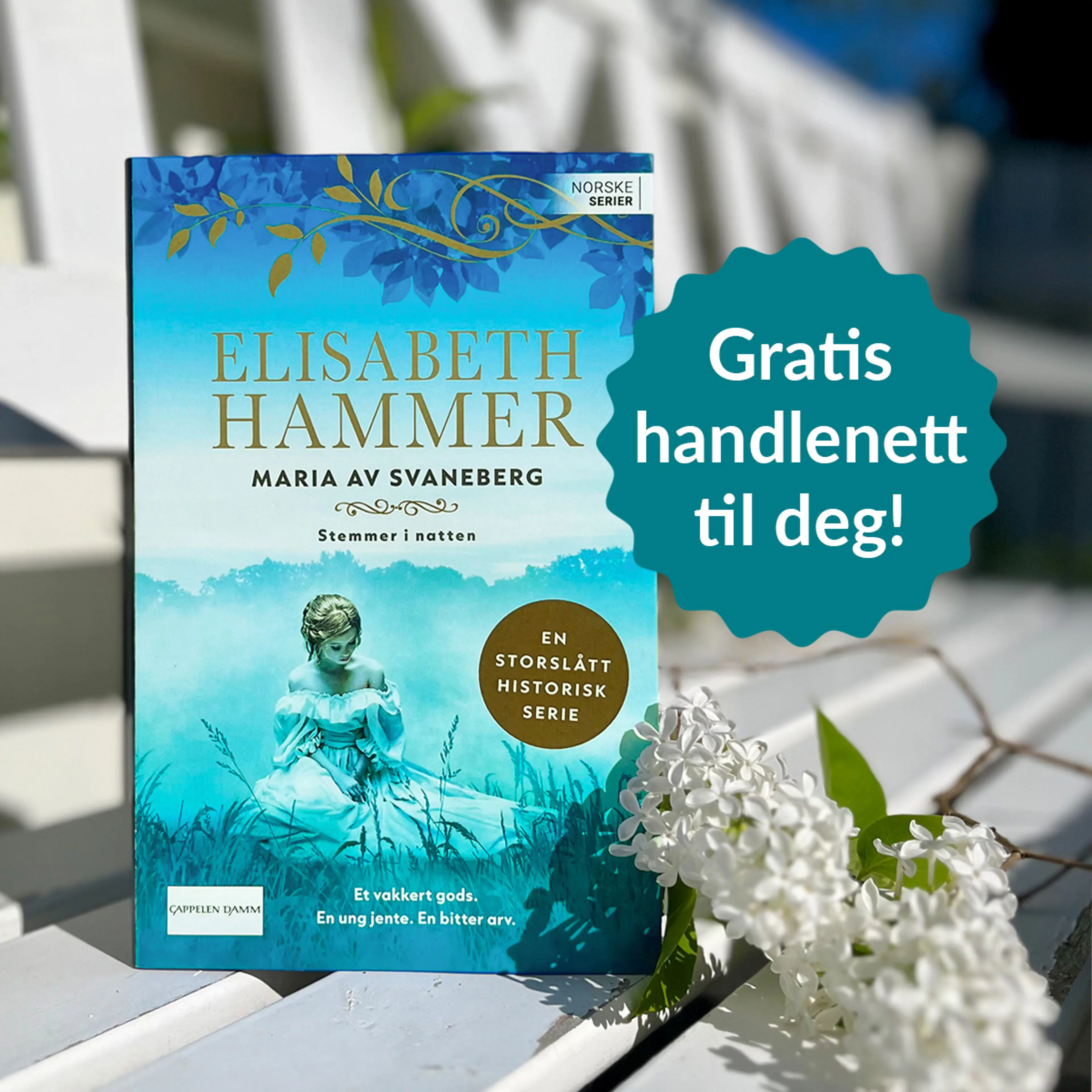 Foto av første bok i serien Maria av Svaneberg