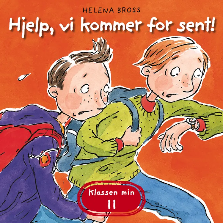 Omslag Hjelp, vi kommer for sent! av Helena Bross (Lydbok)