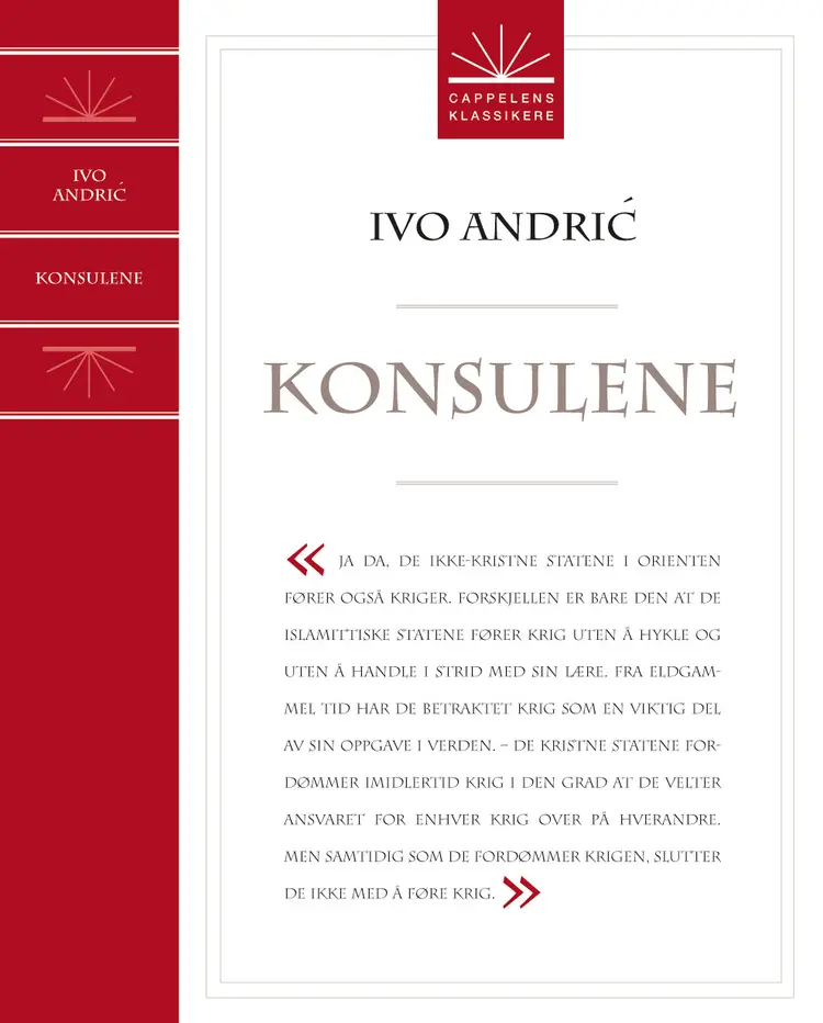 Omslag Konsulene av Ivo Andric (Heftet)