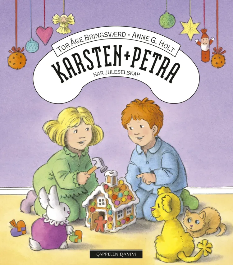 Omslag Karsten og Petra har juleselskap av Tor Åge Bringsværd (Innbundet)