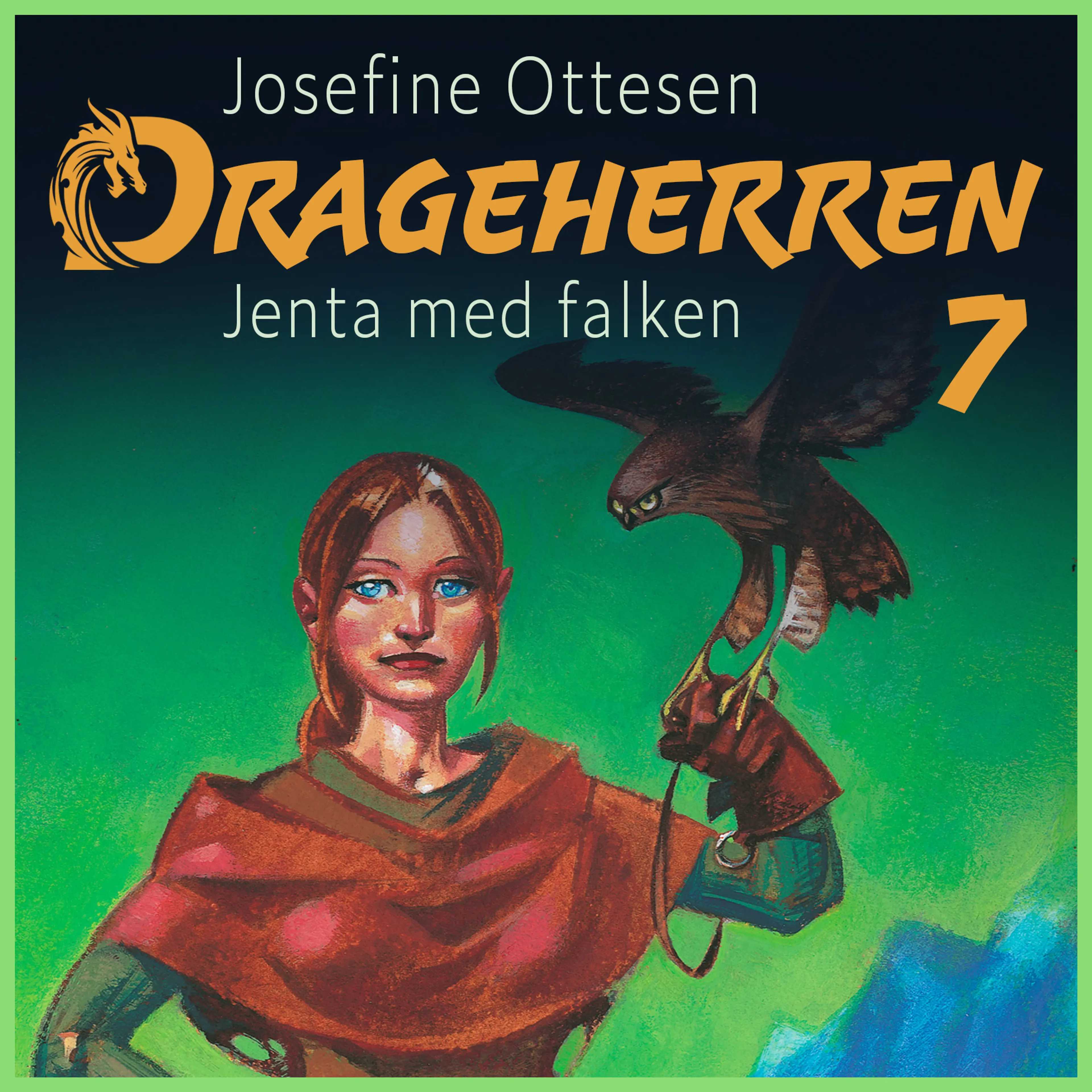 Omslag Jenta med falken av Josefine Ottesen (Lydbok)