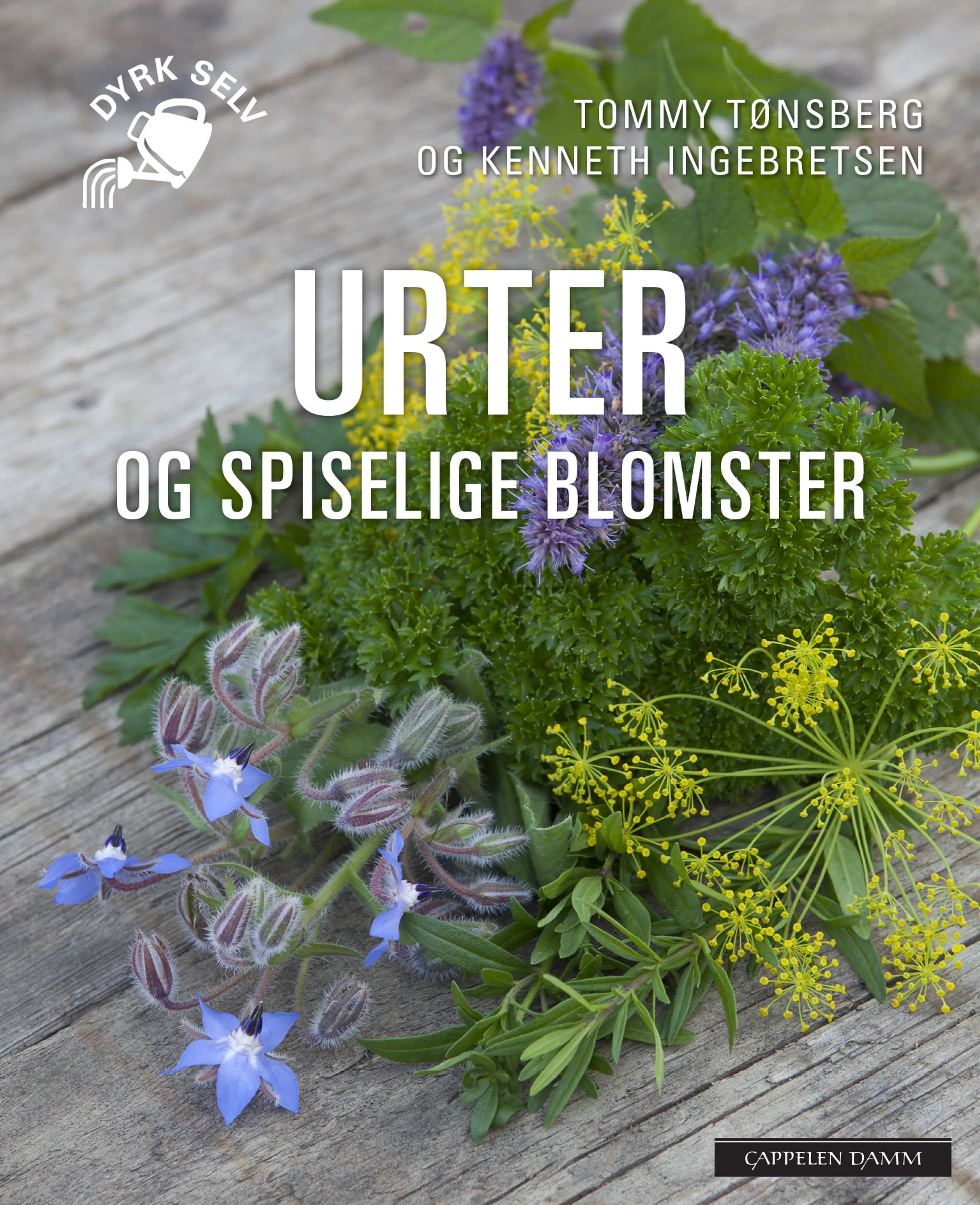 Omslag Urter og spiselige blomster av Tommy Tønsberg og Kenneth Ingebretsen (Heftet)