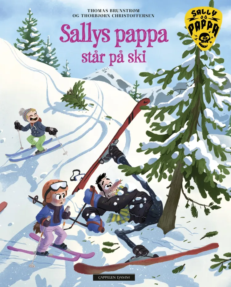 Omslag Sallys pappa står på ski av Thomas Brunstrøm (Innbundet)