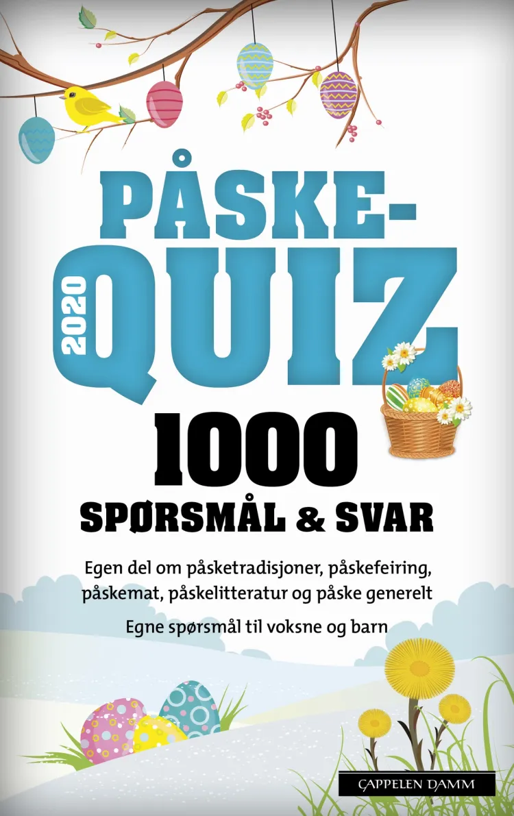 Omslag Påskequiz 2020 av Marit O. Bromark (Heftet)