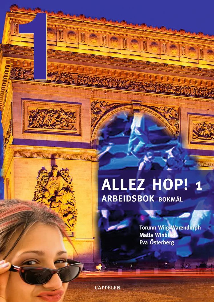 Omslag Allez hop! 1 Arbeidsbok av Torunn Wiig Warendorph, Matts Winblad og Eva Österberg (Heftet)