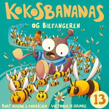Omslag Kokosbananas og biefangeren av Rolf Magne G. Andersen (Lydbok)