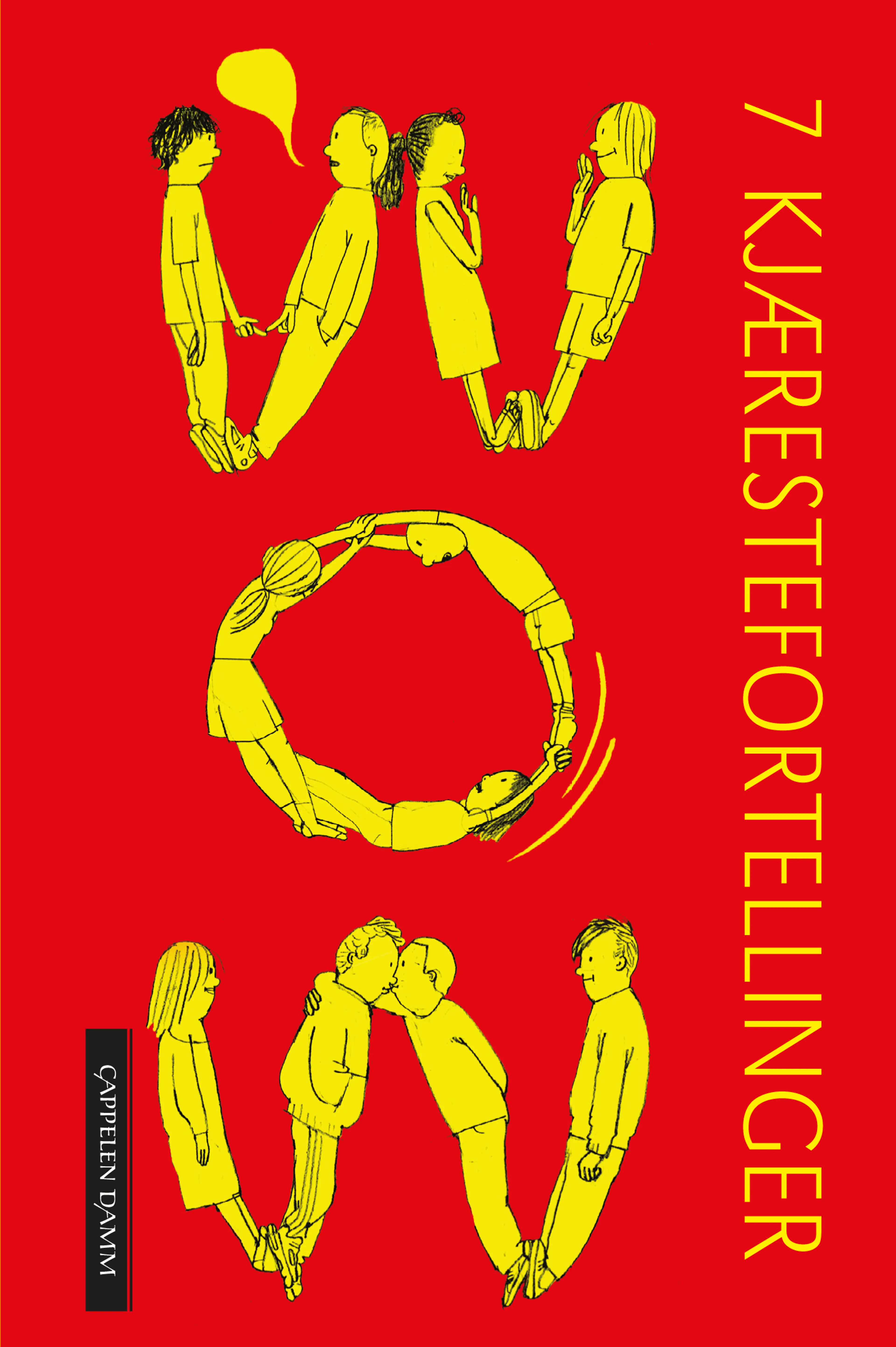 Omslag WOW - 7 kjærestefortellinger av Div. forfattere (Innbundet)