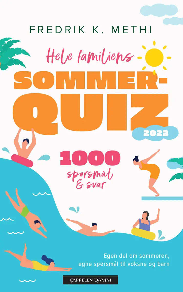 Omslag Hele familiens sommerquiz 2023 av Fredrik K. Methi (Heftet)