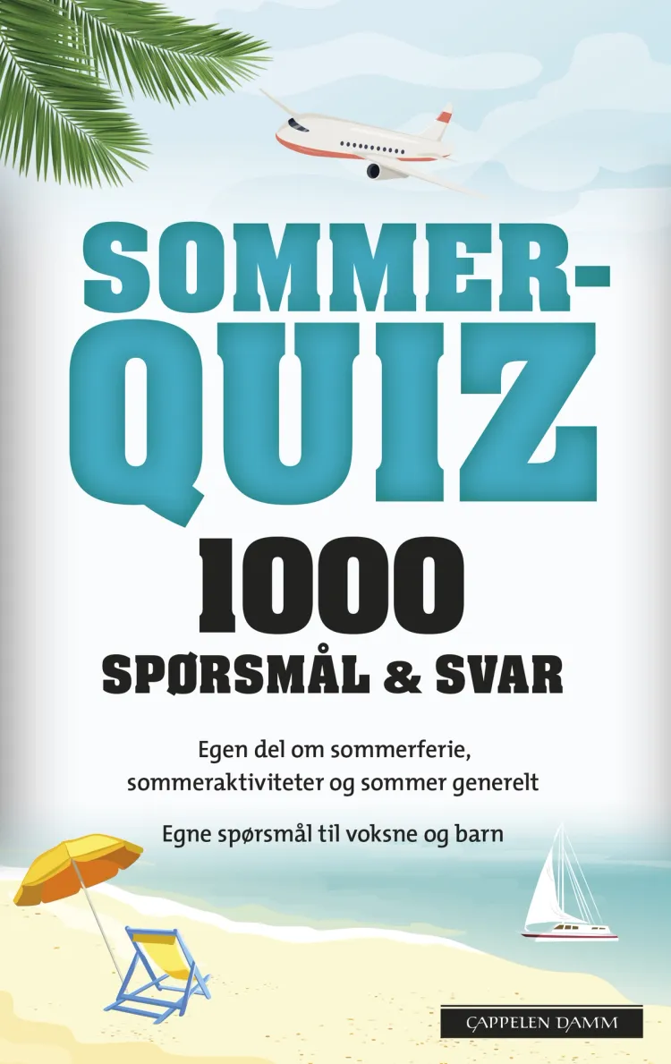 Omslag Sommerquiz 2019 av Marit O. Bromark (Heftet)