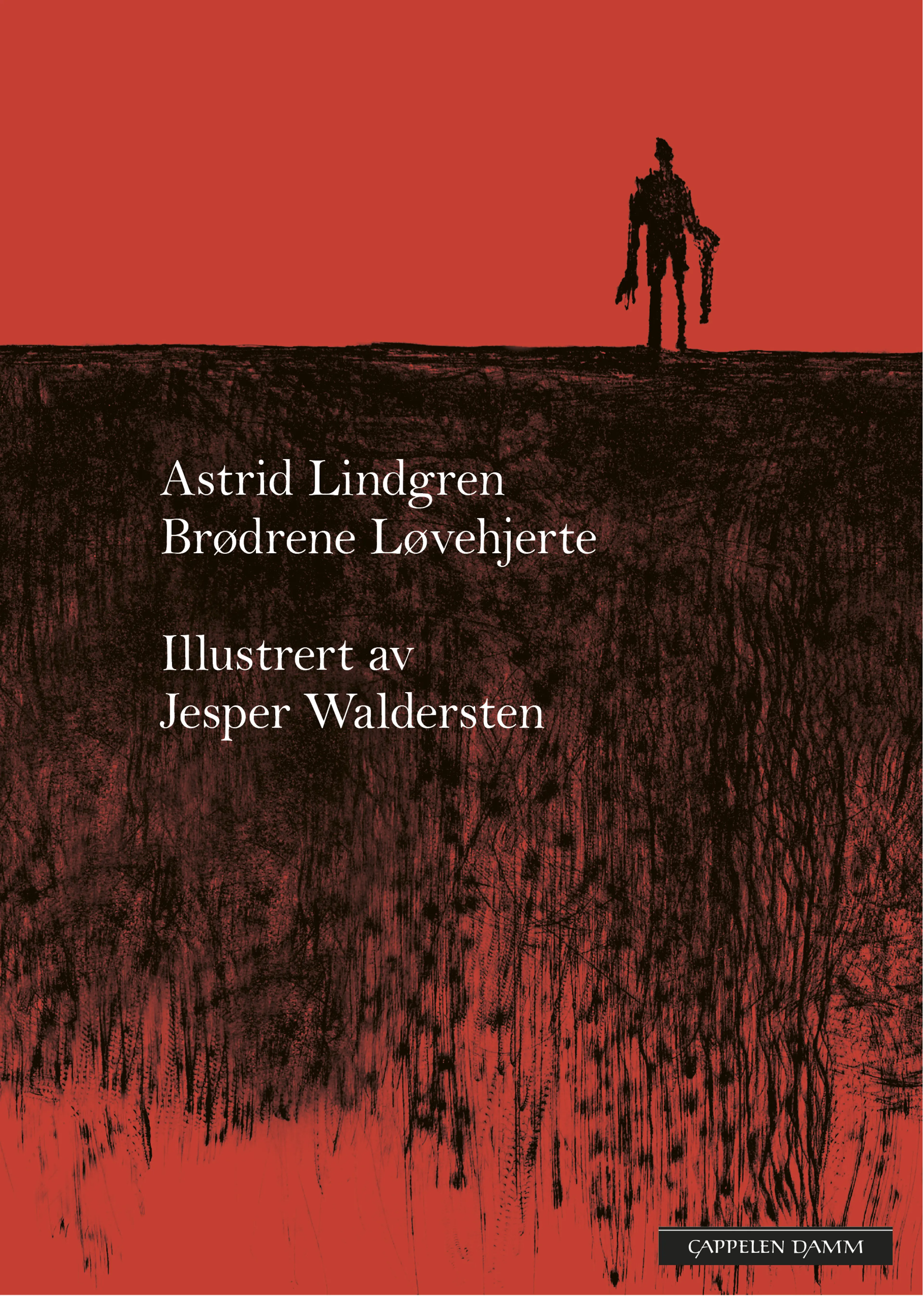 Omslag Brødrene Løvehjerte - nyillustrert av Astrid Lindgren (Innbundet)