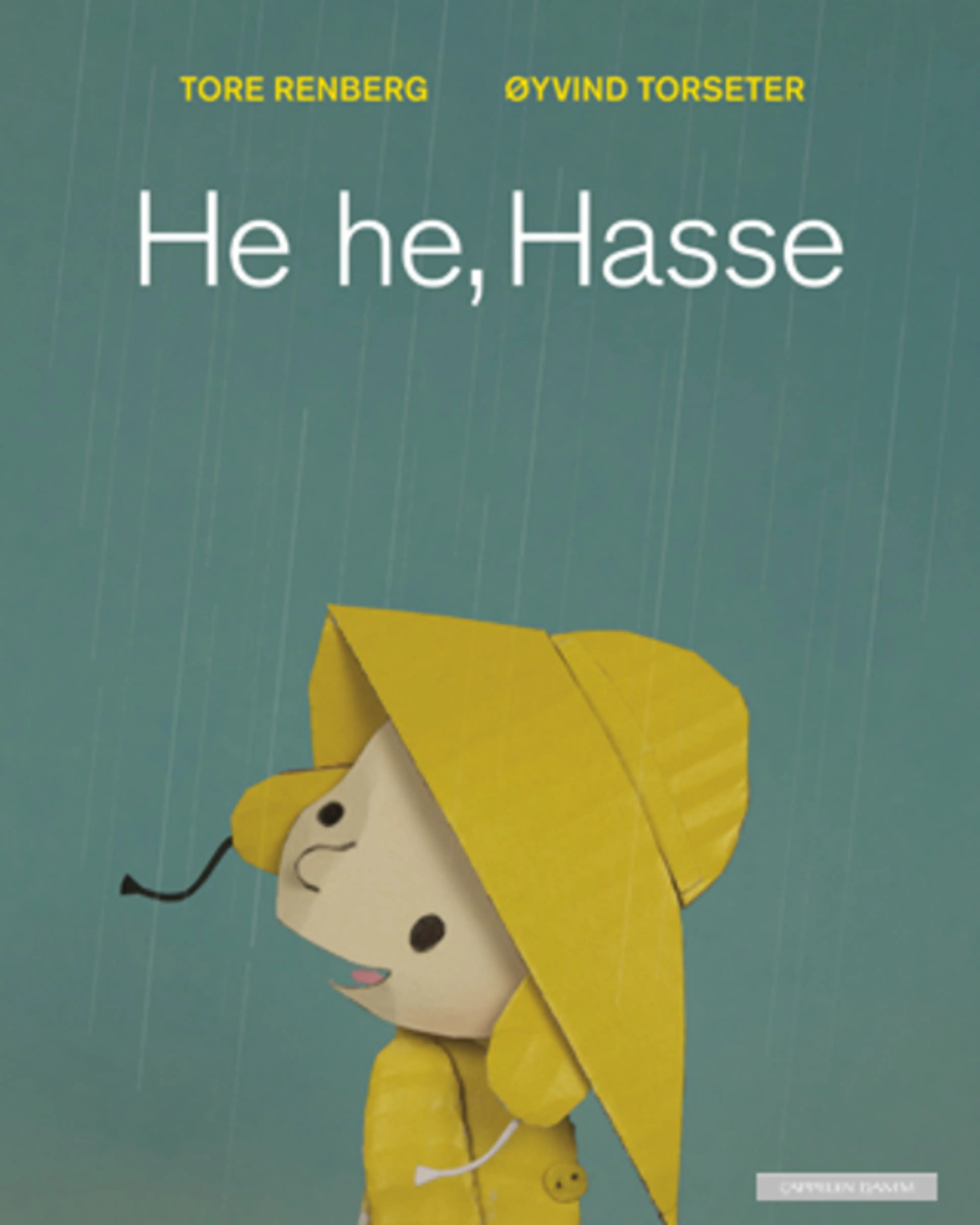 Omslag He he, Hasse av Tore Renberg og Øyvind Torseter (Ebok)