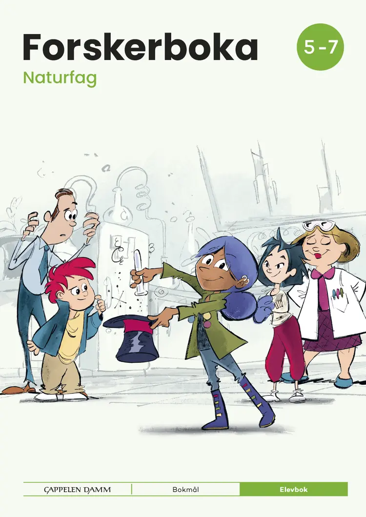 Omslag Naturfag 5-7 Forskerboka av Guro Barstad Corneliussen og Svend Kristian Eidsten (Heftet)