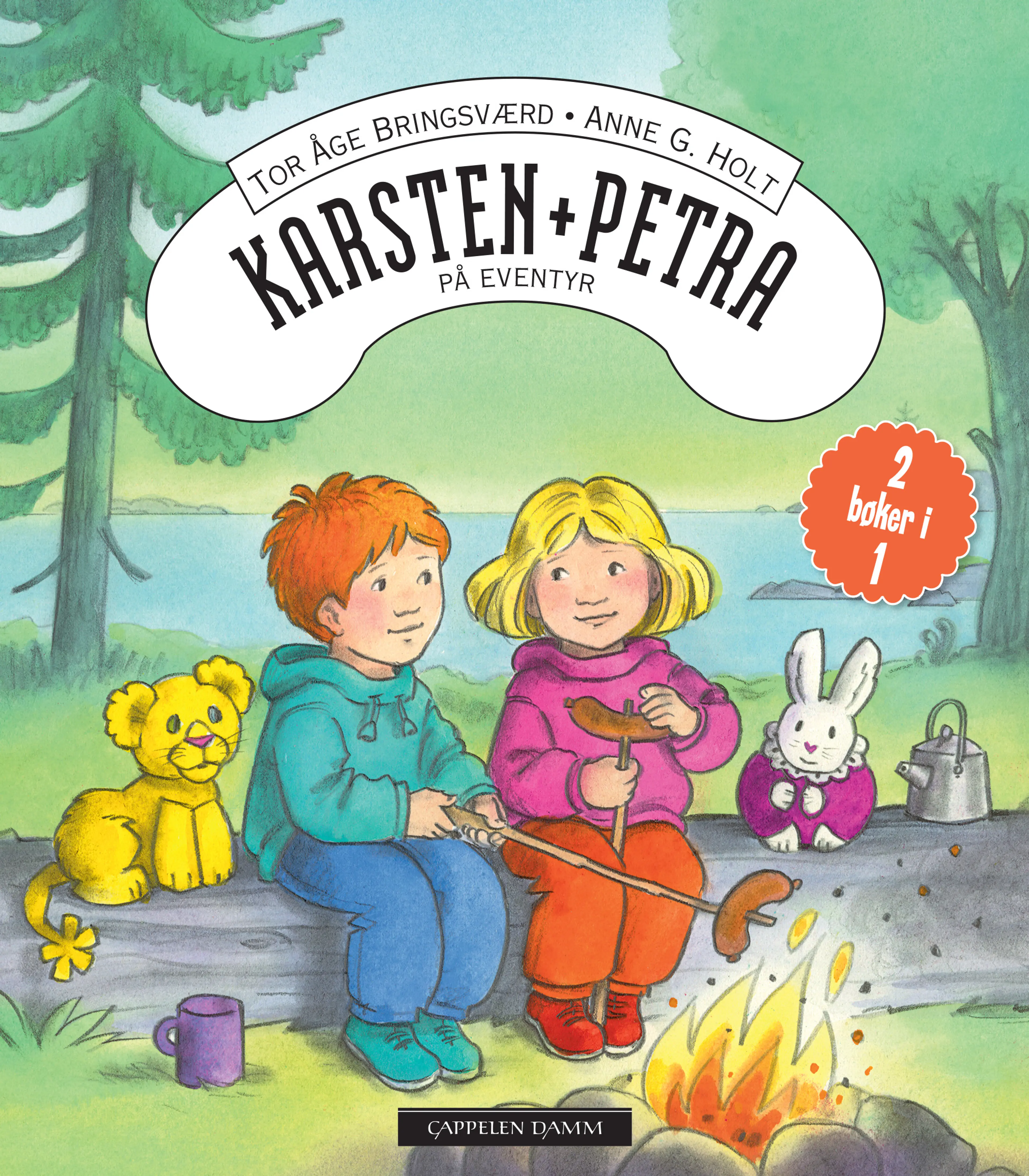 Omslag Karsten og Petra på eventyr av Tor Åge Bringsværd (Innbundet)