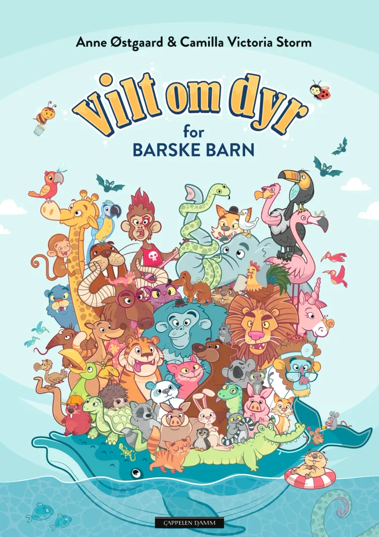 Omslag Vilt om dyr for barske barn av Anne Østgaard (Innbundet)