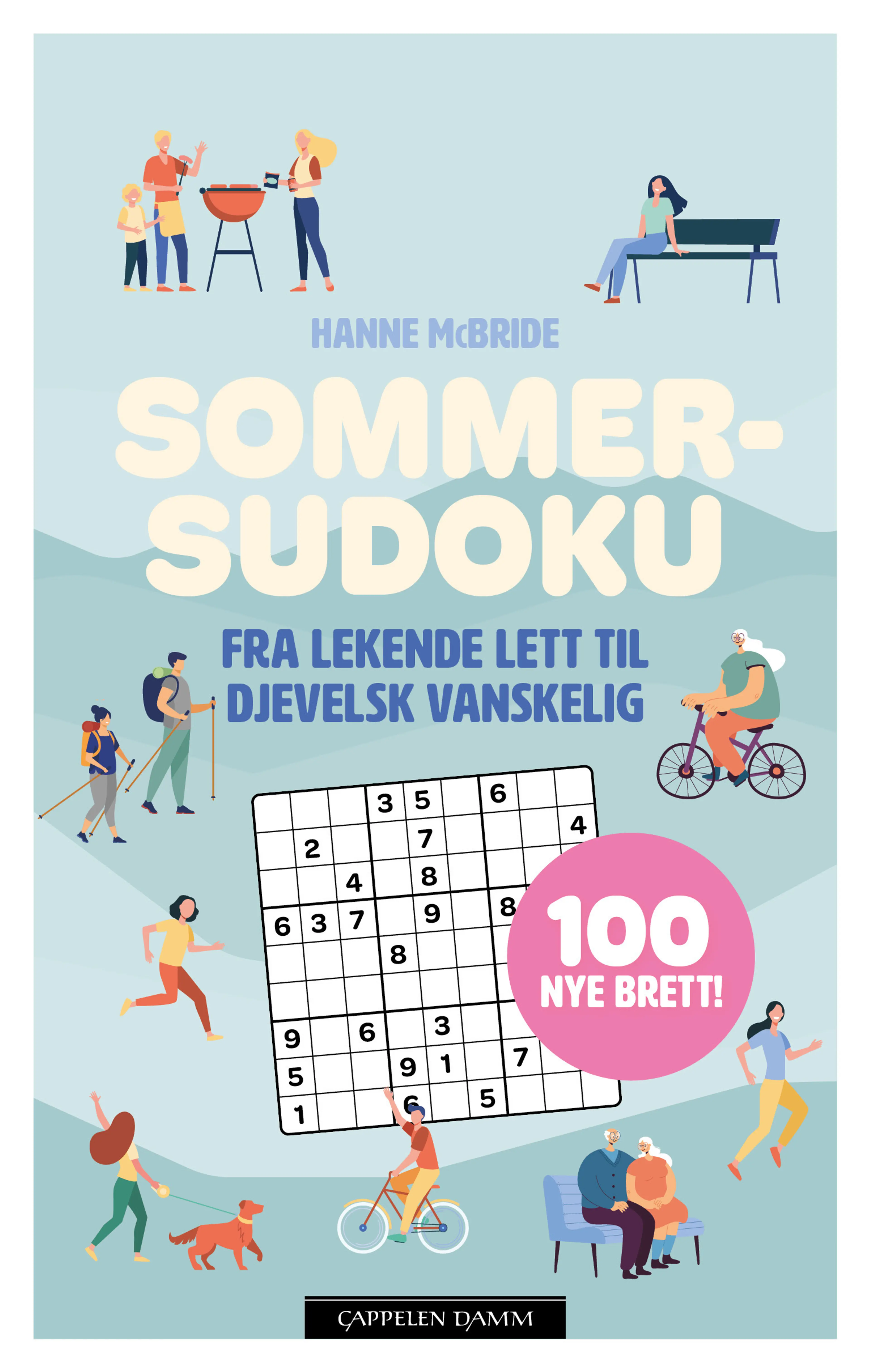 Omslag Sommersudoku 2024 av Hanne McBride (Heftet)