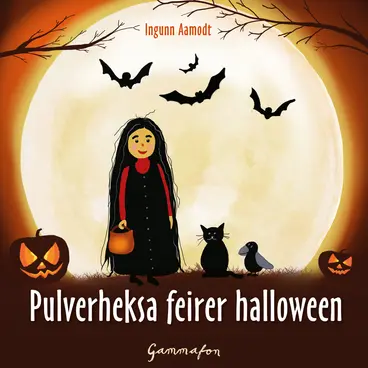 Omslag Pulverheksa feirer halloween av Ingunn Aamodt (Lydbok)