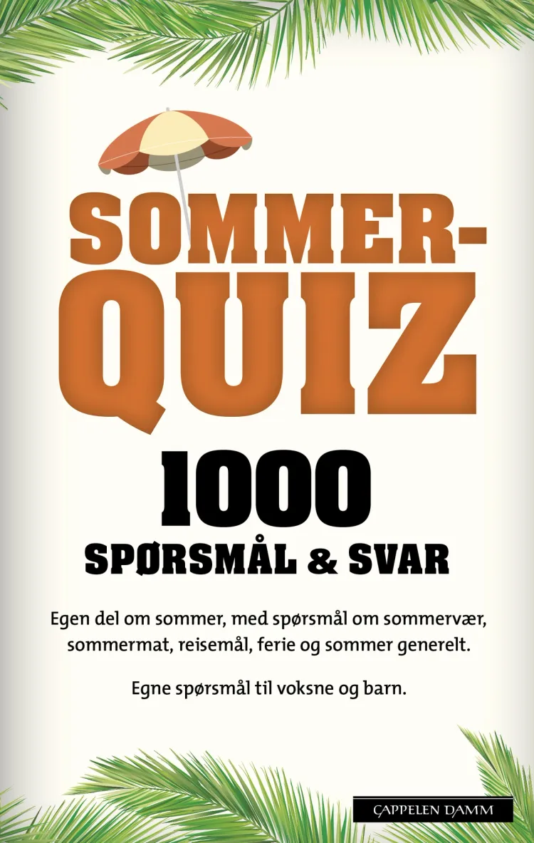 Omslag Sommerquiz 2017 av Marit O. Bromark (Heftet)