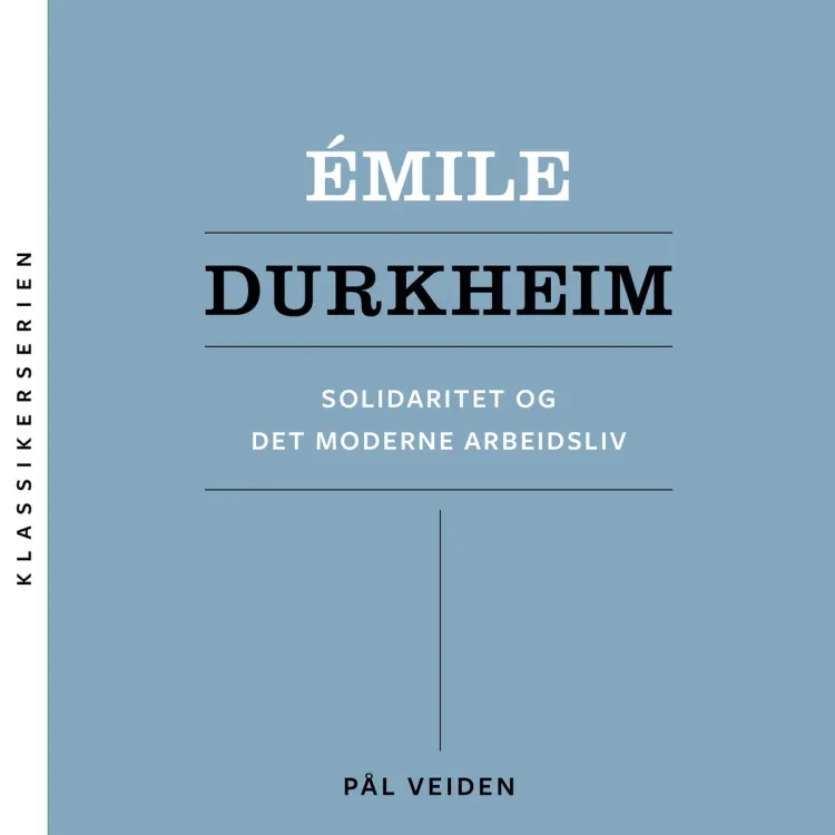 Omslag Émile Durkheim - Solidaritet og det moderne arbeidsliv av Pål Veiden (Lydbok)