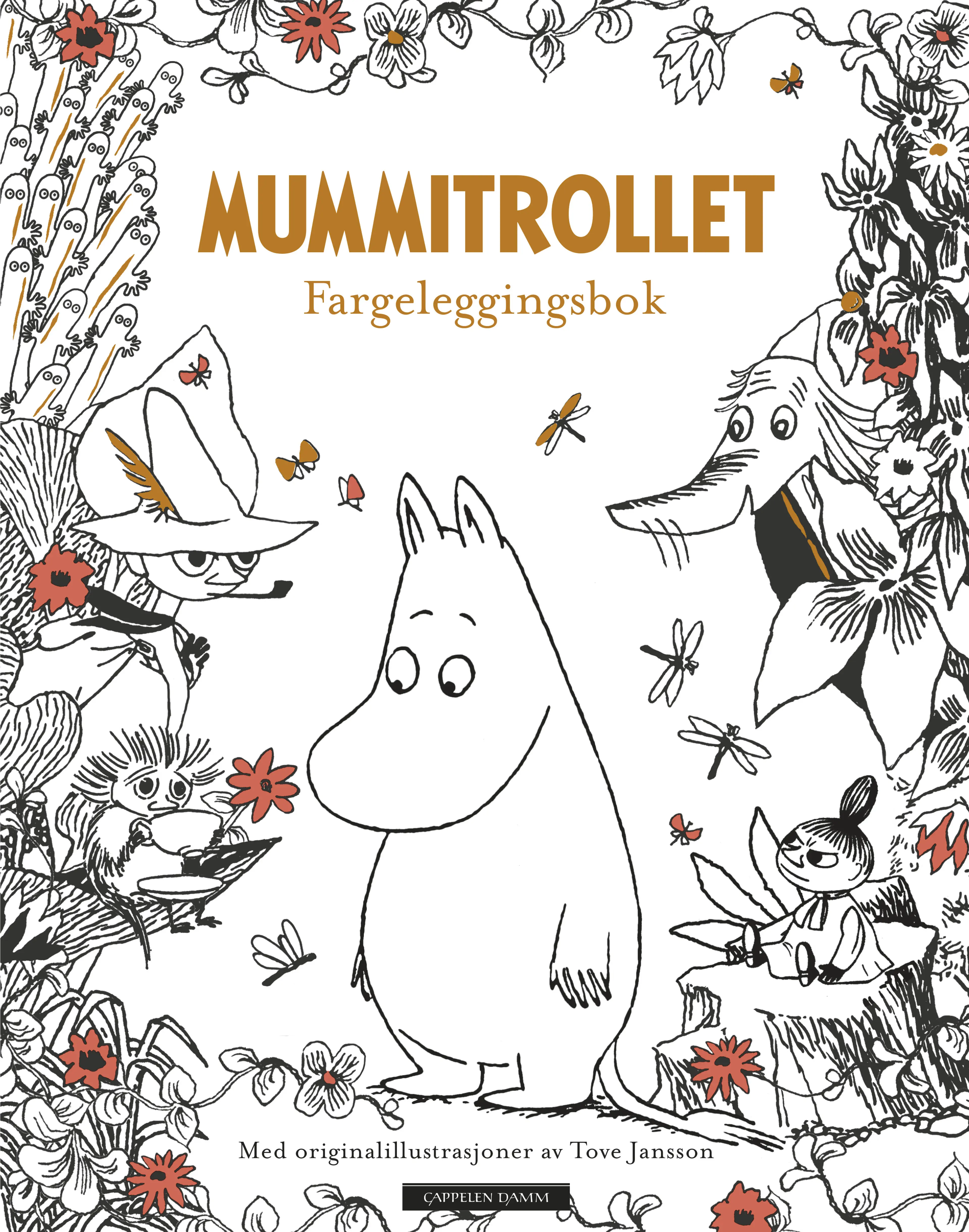 Omslag Mummitrollet fargeleggingsbok (Innbundet)