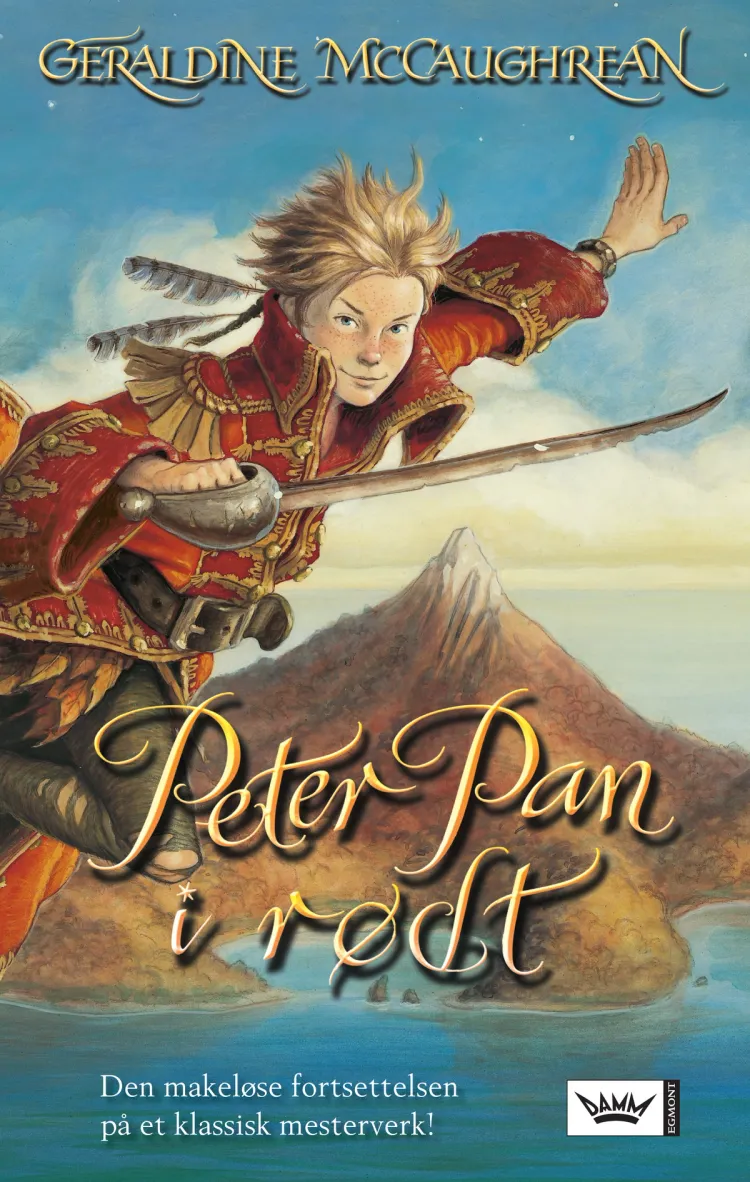 Omslag Peter Pan i rødt av Geraldine McCaughrean (Innbundet)