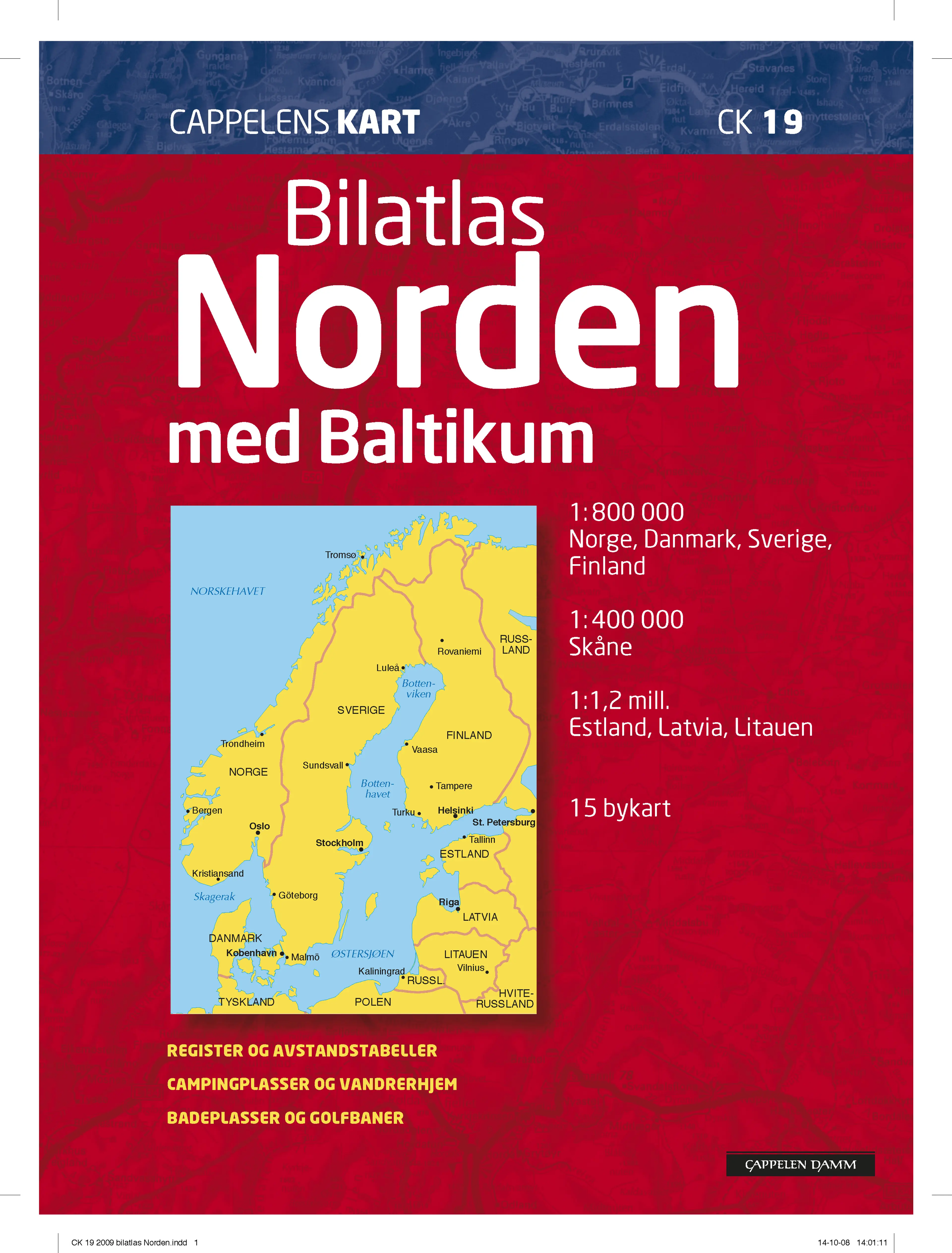 Omslag Norden bilatlas med Baltikum (CK 19) (Ukjent)