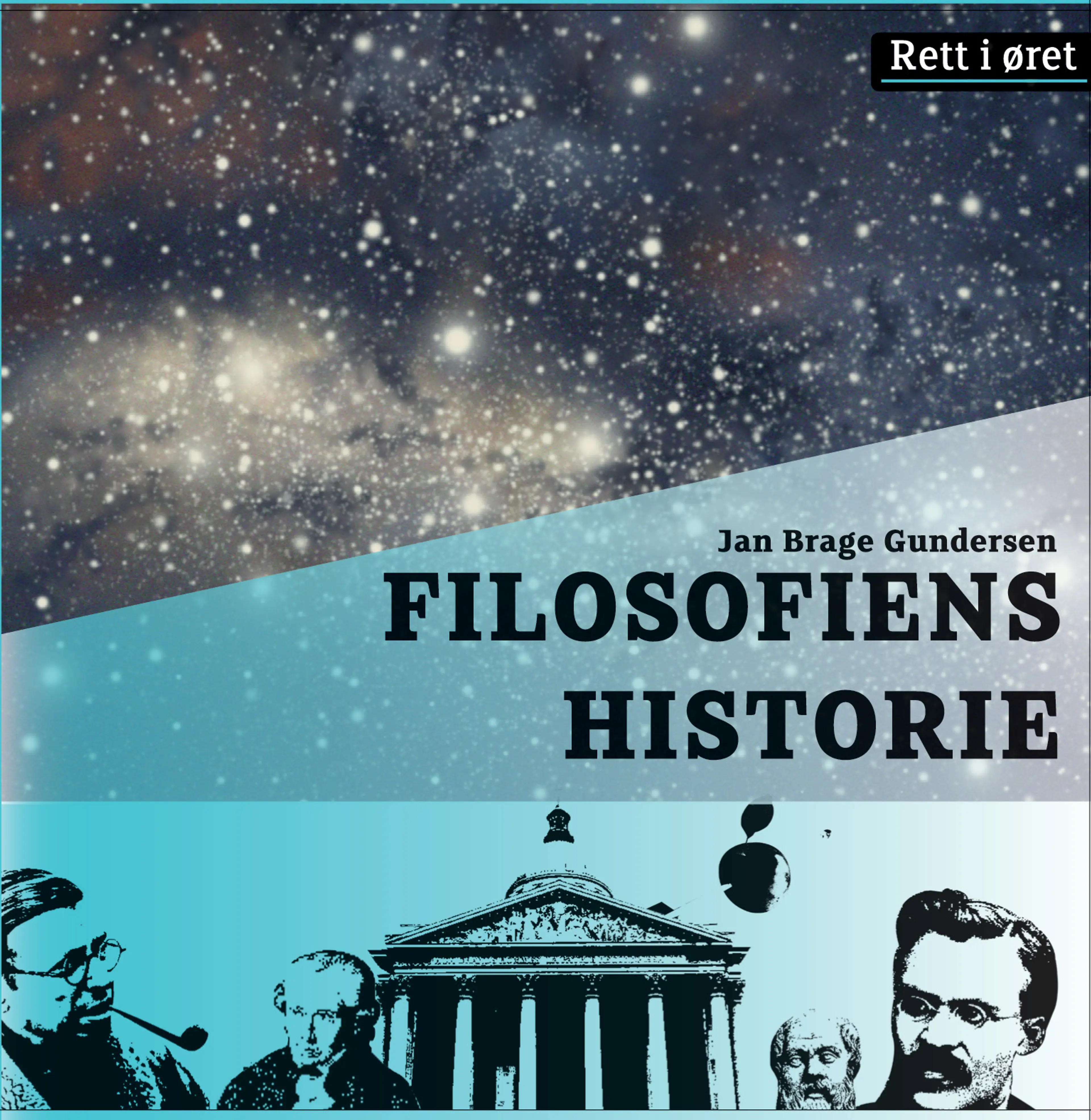 Omslag Filosofiens historie av Jan Brage Gundersen (Lydbok)