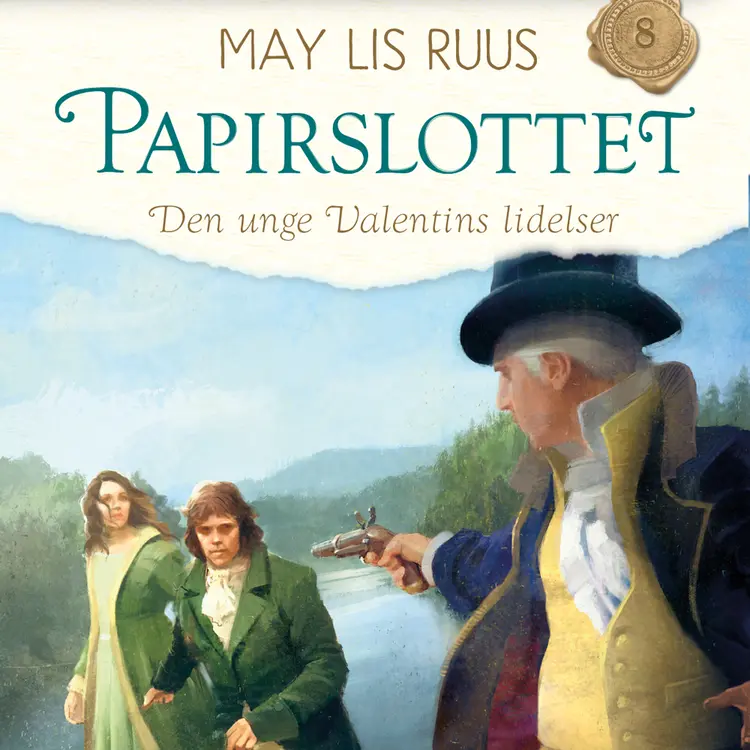 Omslag Den unge Valentins lidelser av May Lis Ruus (Lydbok)