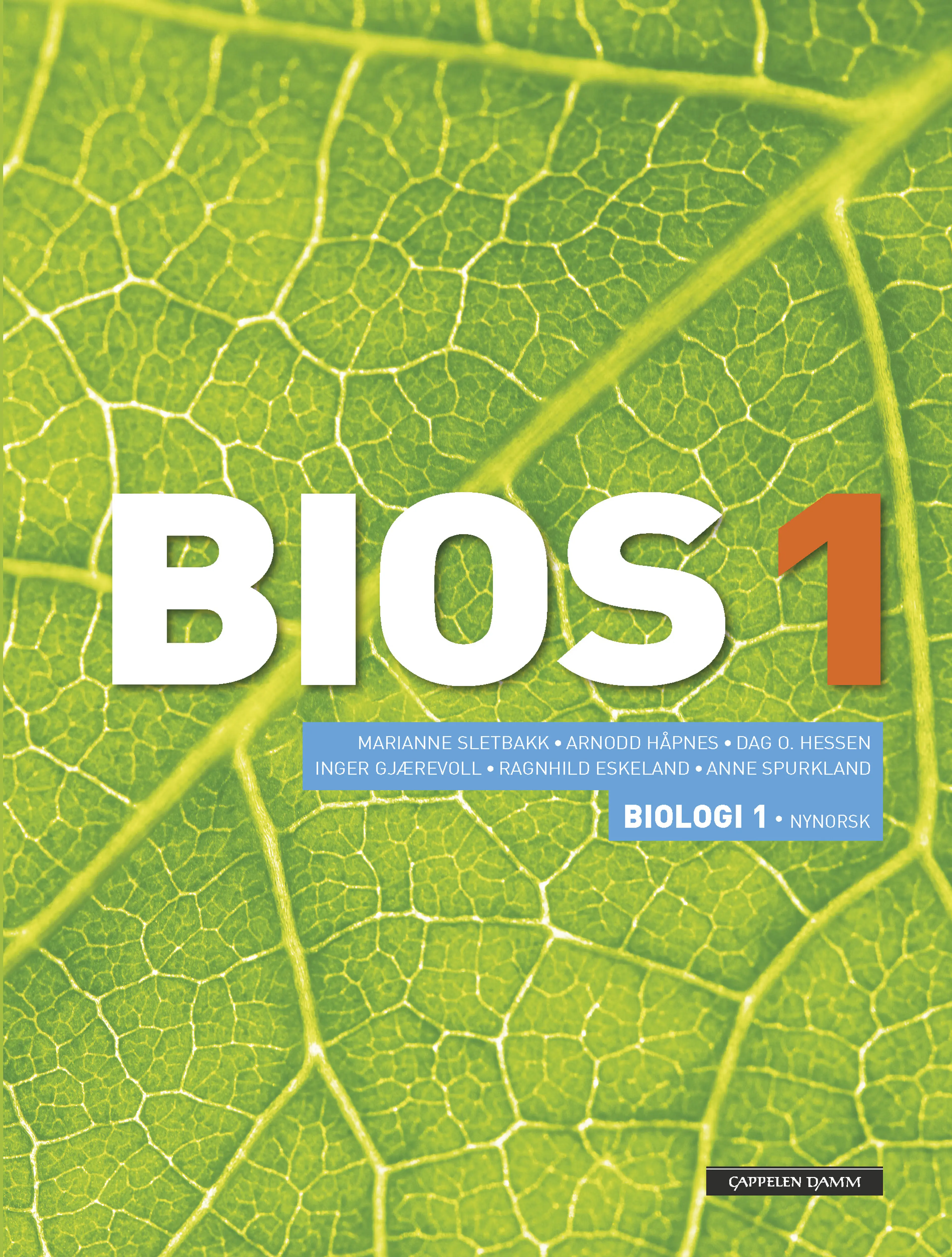 Omslag Bios Biologi 1 Lærebok (2018) av Sletbakk, Gjærevoll, Hessen, Håpnes, Spurkland og  Eskeland (Heftet)