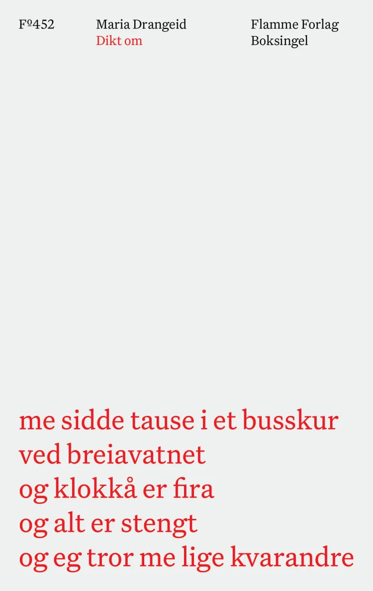Omslag Dikt om av Maria Drangeid (Heftet)