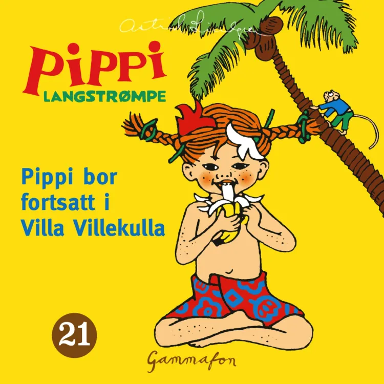 Omslag Pippi bor fortsatt i Villa Villekulla av Astrid Lindgren (Lydbok)