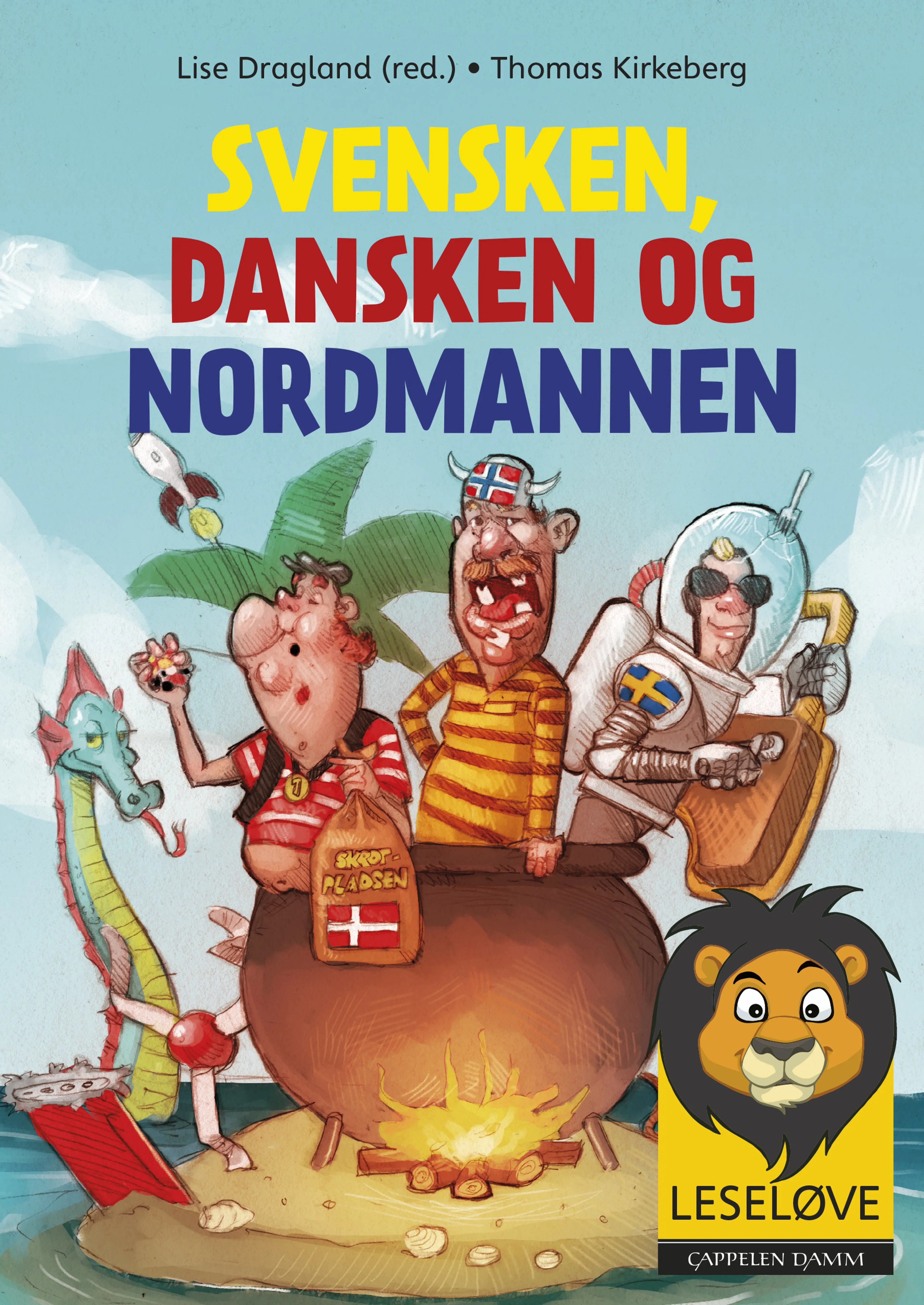 Omslag Leseløve - Svensken, dansken og nordmannen (Innbundet)