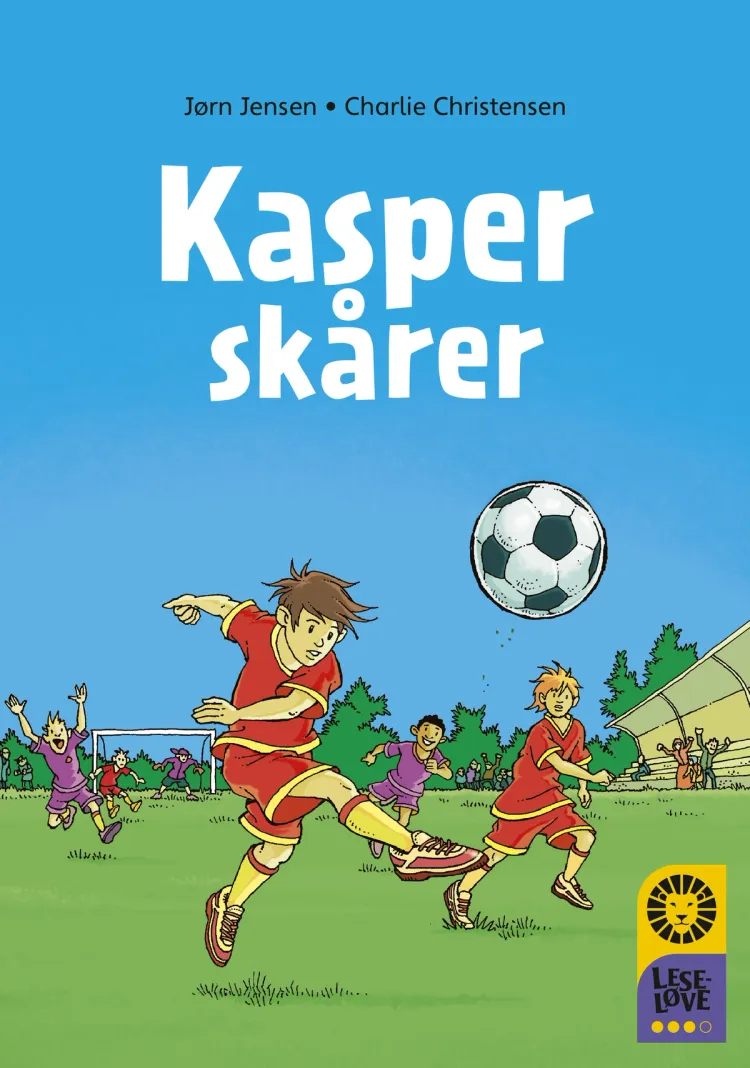 Omslag Leseløve nivå 3 - Kasper skårer av Jørn Jensen (Innbundet)
