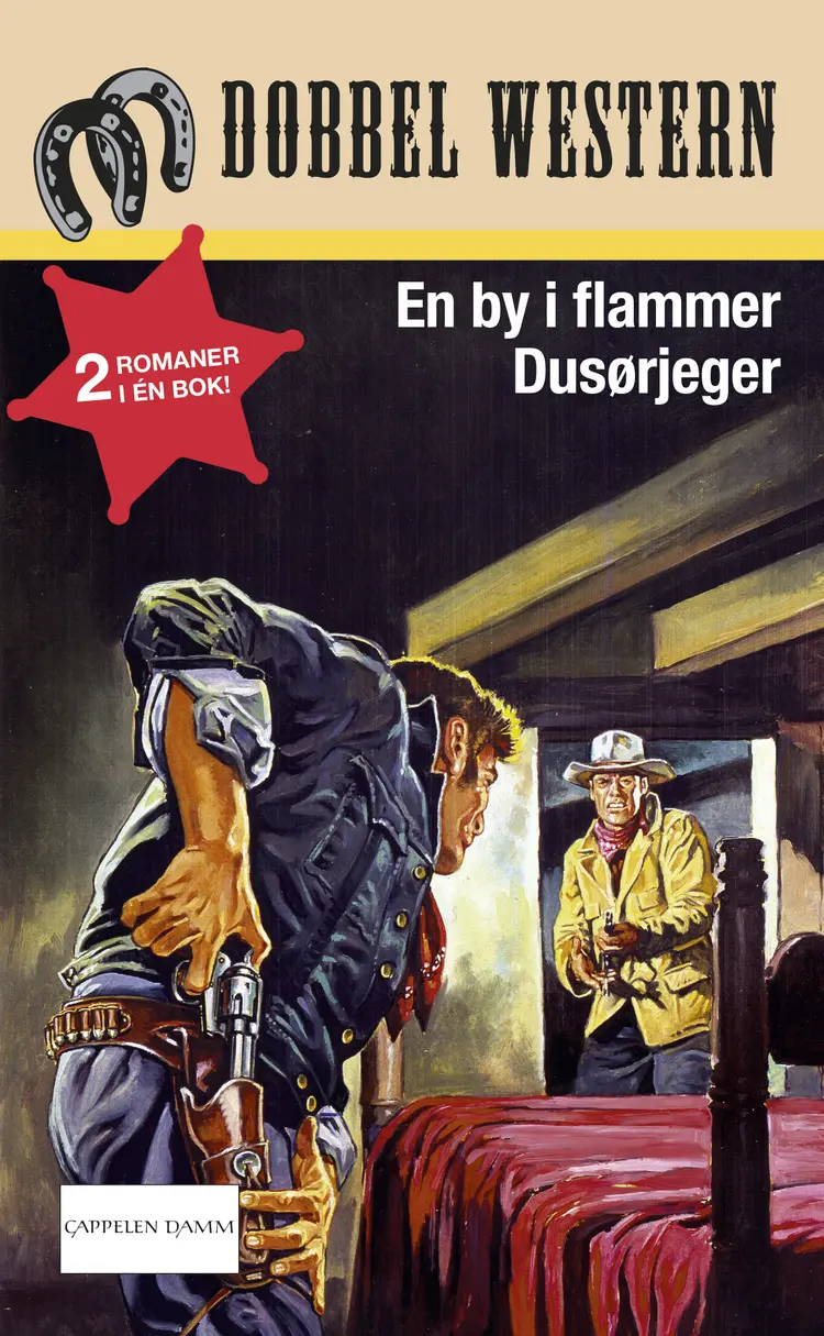 Omslag En by i flammer/Dusørjeger av Jackson  Cole/James A. Muir (Heftet)