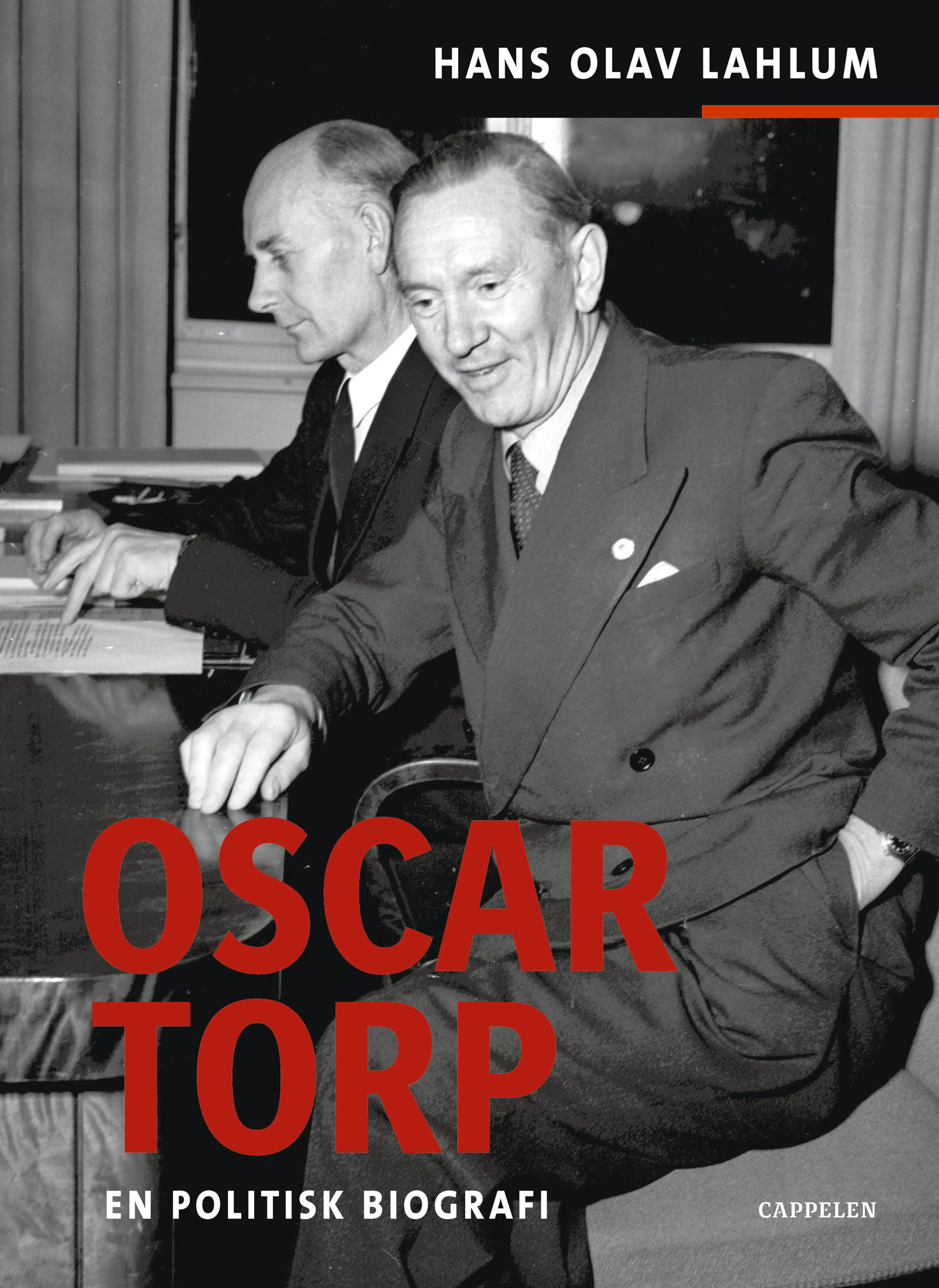 Omslag Oscar Torp av Hans Olav Lahlum (Innbundet)